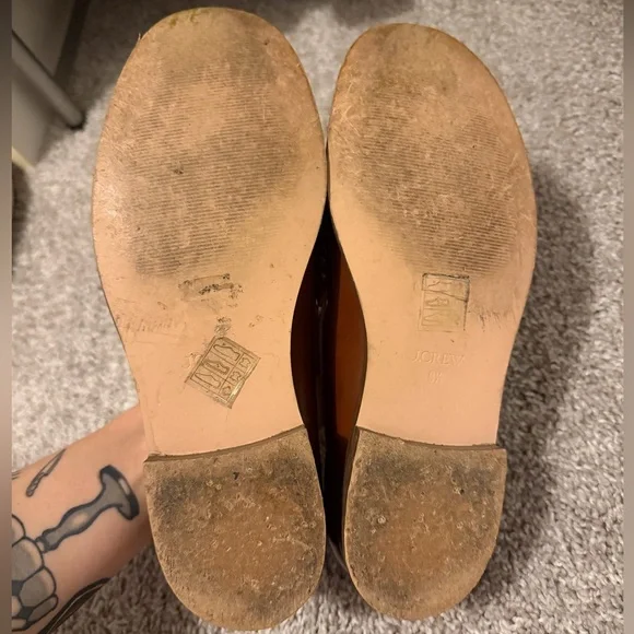 J Crew Winona Penny Loafers in Spazzolato Leather - Rich Caramel - Picture 5 of 6